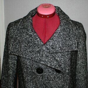 Vintage Calvin Klein Wool Blend Ladies Peacoat - Size 2 - Excellent Condition!